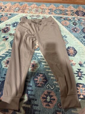Woman’s  Taupe Jogger Sweatpants - Drawstring Waist